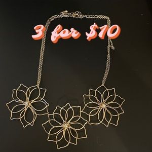 Wire Flower Necklace